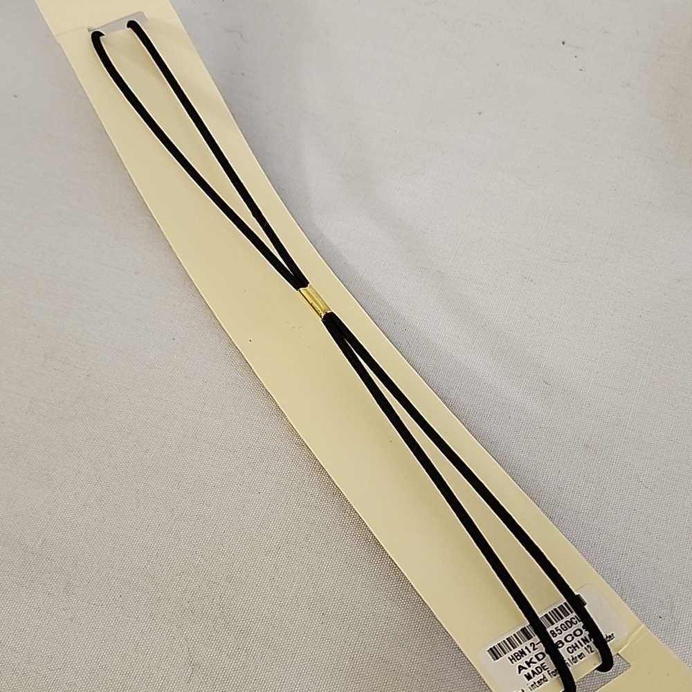 Gold Infinity Design Rhinestone Elastic Glam Headband NIP - Picture 3 of 6